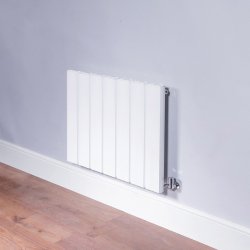 DQ Heating Moto 600 x 835mm Horizontal White Radiator