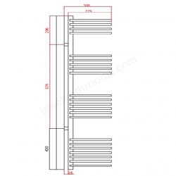 RAK 280 x 1600 Seagram Chrome Radiator