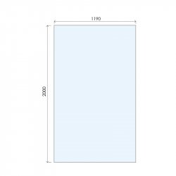 Purity Collection 1200mm Matt Black Wetroom Panel with Ceiling Bar