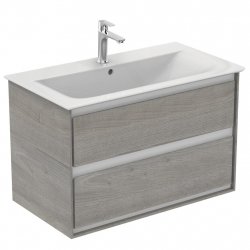 Ideal Standard Connect Air 800mm Vanity Unit (Matt Dark Brown with Matt White Interior)