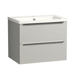 Tavistock Cadence 600mm Wall Mounted Vanity Unit - Gloss Light Grey