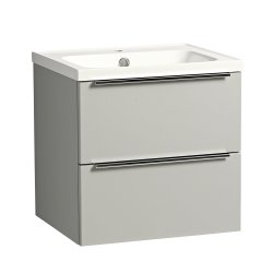 Tavistock Cadence 500mm Wall Mounted Vanity Unit - Gloss Light Grey