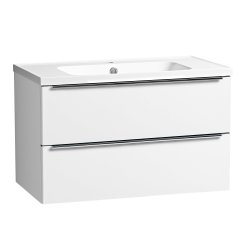 Tavistock Cadence 800mm Wall Mounted Vanity Unit - Gloss White
