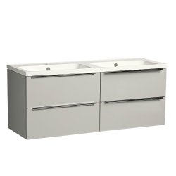 Tavistock Cadence 1200mm Wall Mounted Vanity Unit - Gloss Light Grey