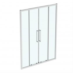 Ideal Standard i.life 1500mm Bright Silver Double Sliding Door