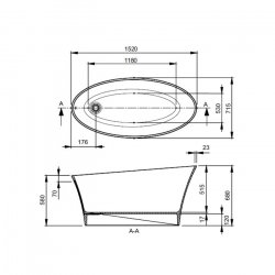 BC Designs Contemporary Delicata Bath