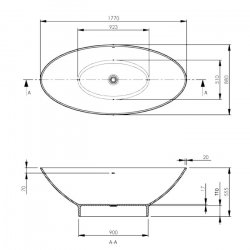 BC Designs Contemporary Tasse Bath