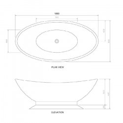 BC Designs Contemporary Kurv Bath