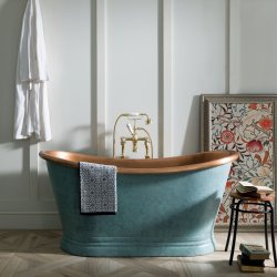 BC Designs 1500mm Verdigris Copper Boat Bath