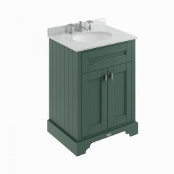 BC Designs Victrion 600mm Forest Green 2 Door Basin Unit