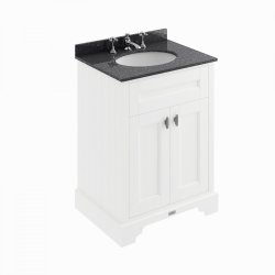 BC Designs Victrion 600mm Nimbus White 2 Door Basin Unit