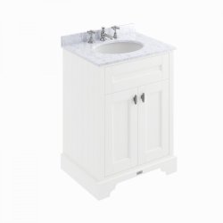 BC Designs Victrion 600mm Nimbus White 2 Door Basin Unit