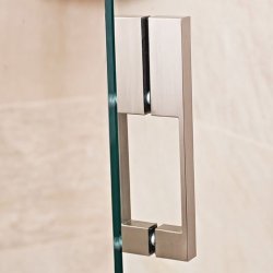 Roman Liberty 10mm Hinged Door with One In-Line Panel 760mm (Alcove Fitting)