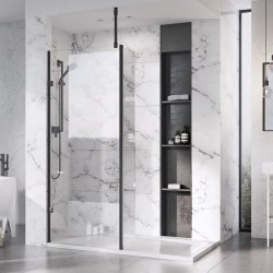 Roman Liberty 10mm 757mm Clear Glass Wetroom Corner Panel