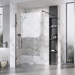 Roman Liberty 10mm 857mm Clear Glass Wetroom Corner Panel