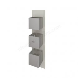 RAK Feeling Thermostatic 2 Outlet 3 Handle Greige Square Shower Valve