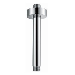 RAK 250mm Chrome Round Brass Ceiling Shower Arm