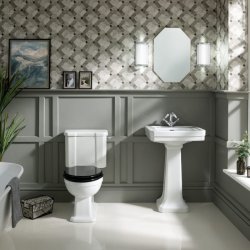 BC Designs Victrion WC Matt Black Soft Close Toilet Seat & Cover