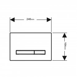 Geberit Sigma 50 Gloss Chrome Dual Flush Plate