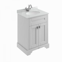 BC Designs Victrion 600mm Earl's Grey 2 Door Basin Unit