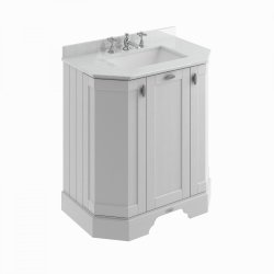 BC Designs Victrion 750mm Earl's Grey 3 Door Angled Basin Unit