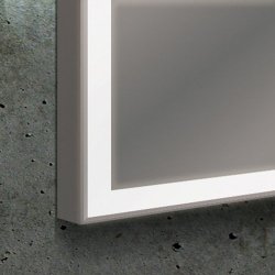Origins Living 600mm Solid Light Mirror - Satin Aluminium