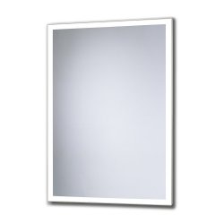Origins Living 600mm Solid Light Mirror - Satin Aluminium