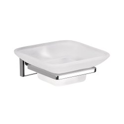 Origins Living Colorado Glass Soap Dish - Chrome