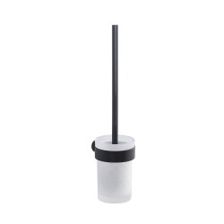 Origins Living Pirenei Toilet Brush & Holder Set Wall Mounted - Black
