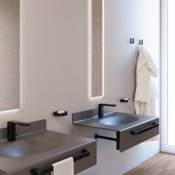 Origins Living 350mm Outline Towel Rail/Grab Bar - Black