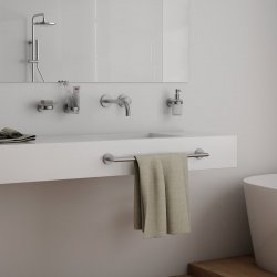 Origins Living 600mm G Pro Towel Rail - Brushed Stainless Steel