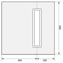 Novellini 900 x 900mm Duo Kit 1 Timber Wetroom Floor