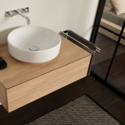 Geberit VariForm 400mm Round Lay-On Countertop Basin - No Overflow