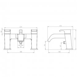 Tavistock Adapt Bath Shower Mixer and Handset