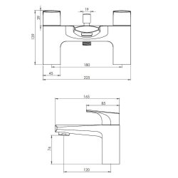 Tavistock Strike Bath Shower Mixer and Handset