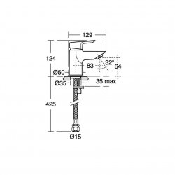 Ideal Standard Tesi Single Lever Mini Basin Mixer