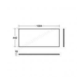Ideal Standard Connect Air 1000 x 442mm Worktop (Matt Dark Brown)