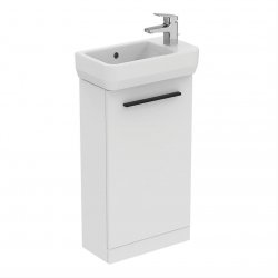 Ideal Standard i.life S Floorstanding 41cm 1 Door Matt White Guest Washbasin Unit