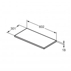 Ideal Standard i.life A 60cm Matt Sandy Beige WC Unit
