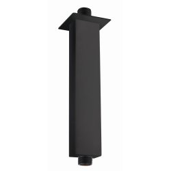 RAK 250mm Black Rectangular Brass Ceiling Arm