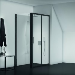 Ideal Standard Connect 2 Silk Black 1200mm Sliding Door