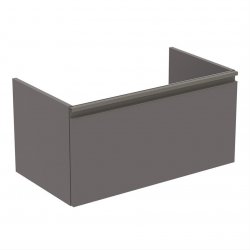 Ideal Standard Tesi Matt Dark Taupe 80cm 1 Drawer Vanity Unit