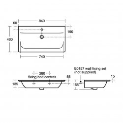 Ideal Standard Connect Air 800mm Vanity Unit (Light Grey Wood with Matt White Interior)