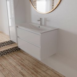 Ideal Standard Connect Air 800mm Vanity Unit (Gloss White with Matt White Interior)