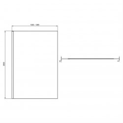Ideal Standard i.life 1400mm Wetroom Panel