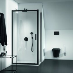 Ideal Standard Connect 2 Silk Black 1000mm Sliding Door