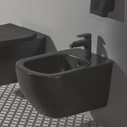 Ideal Standard Tesi Silk Black Wall Hung Bidet