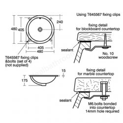 Ideal Standard Concept Sphere 48cm Under Countertop Basin