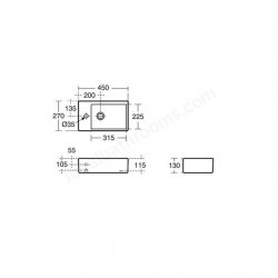 Ideal Standard Strada 45cm Handrinse Wall Hung Basin