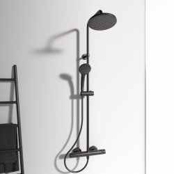 Ideal Standard Ceratherm T25 Silk Black Dual Exposed Thermostatic Shower